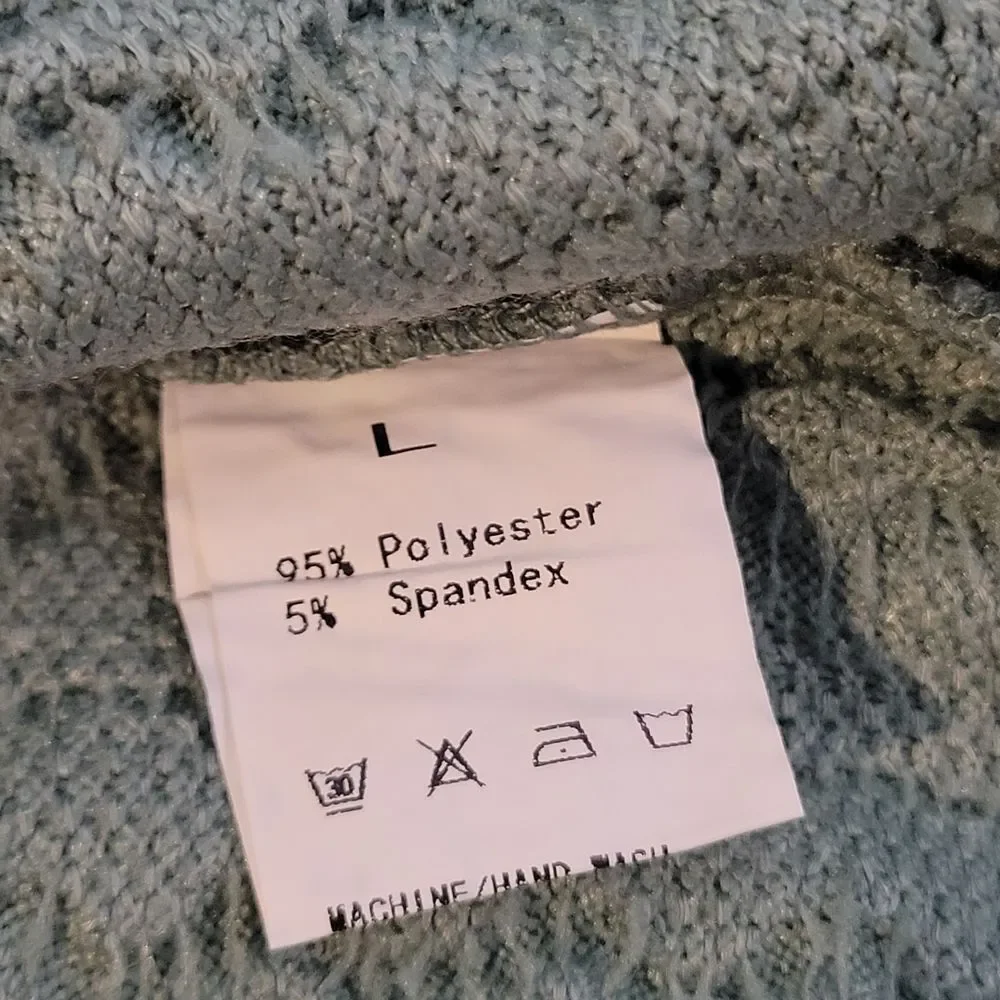 JULYCLO Women's Green Cable Knit Cardigan Sweater W Pockets - NIP